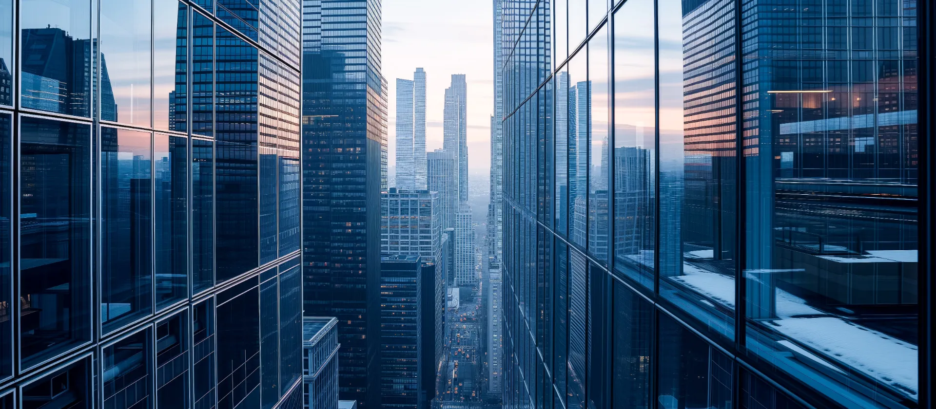 Homepage banner of msg global showcasing the S/4 Banking Public Cloud Edition with skyscraper cityscape background