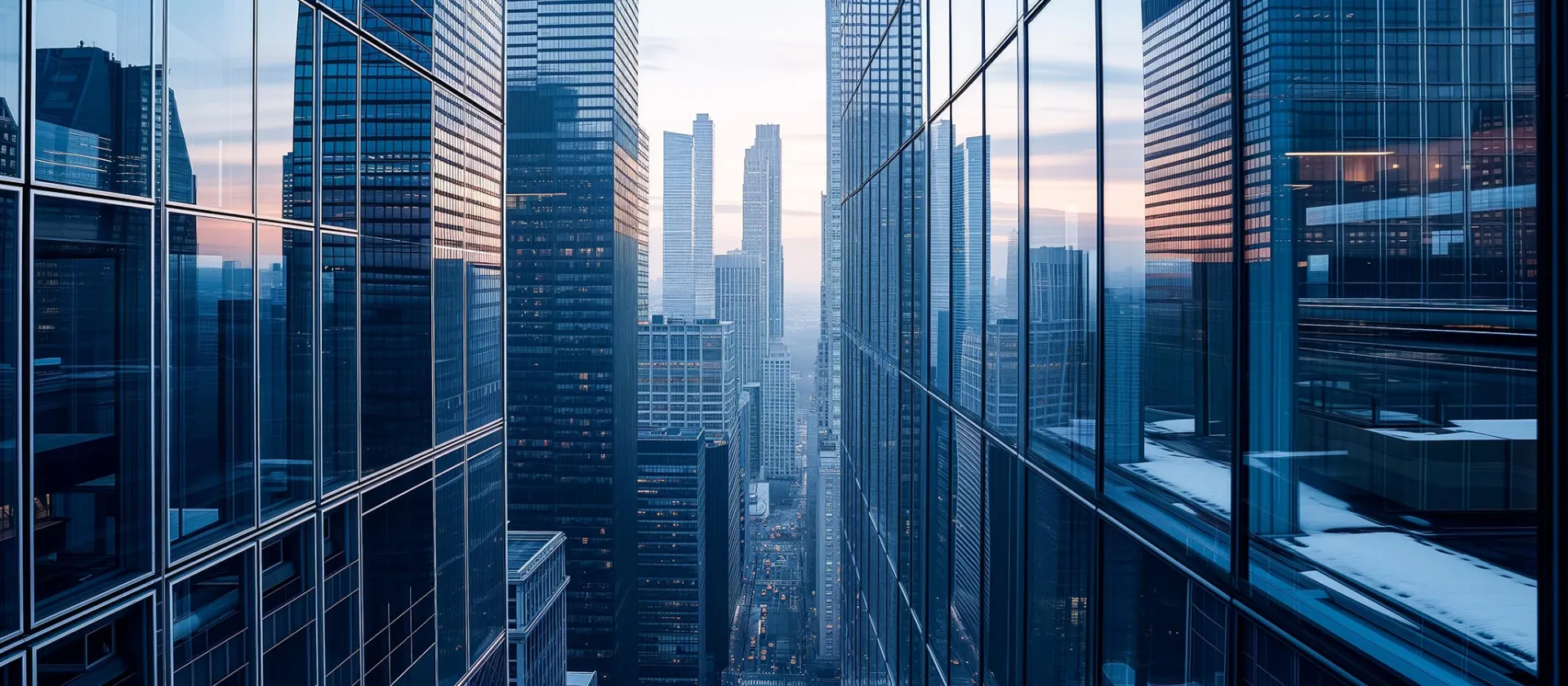 Homepage banner of msg global showcasing the S/4 Banking Public Cloud Edition with skyscraper cityscape background