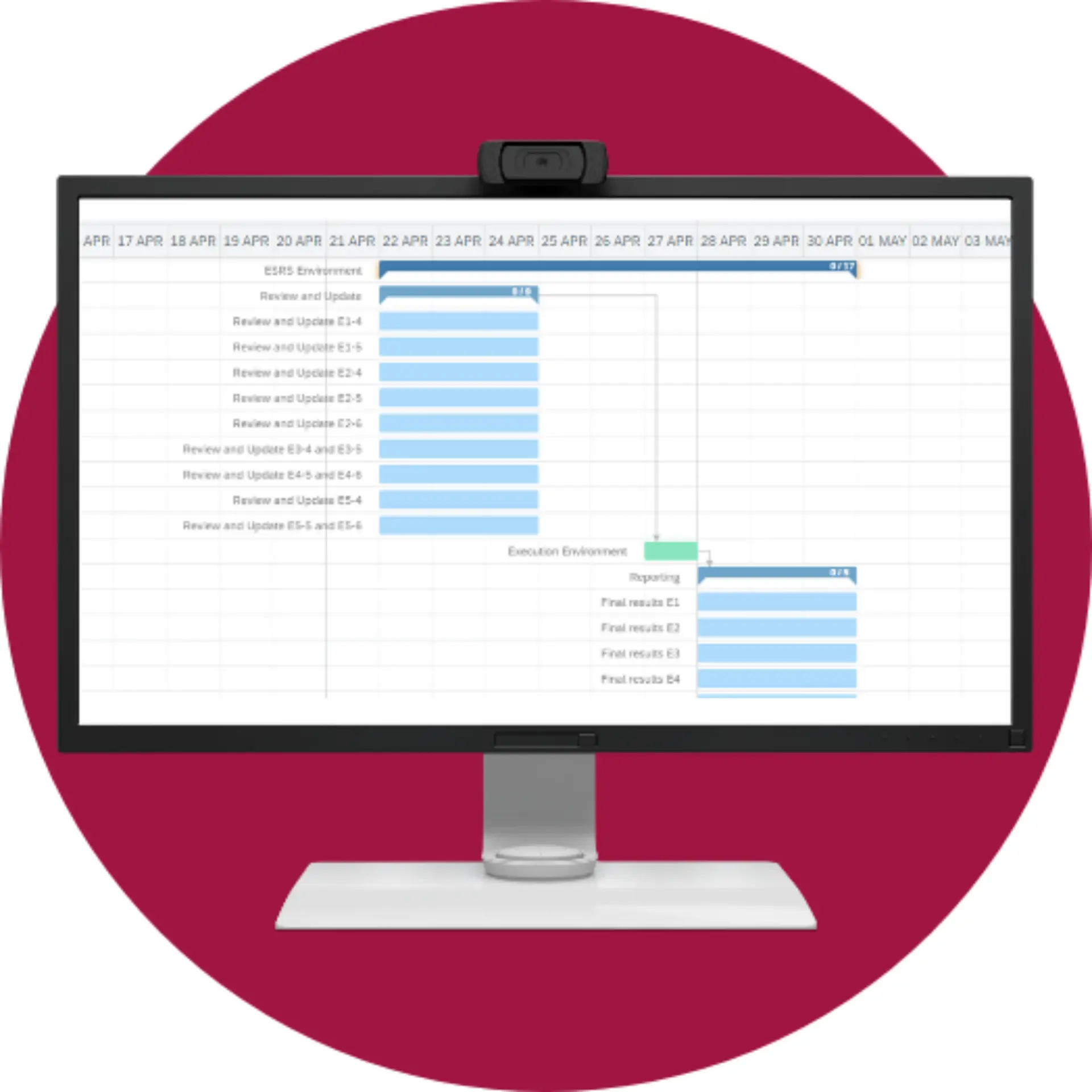 screen with esrs content package sustainability reporting showing